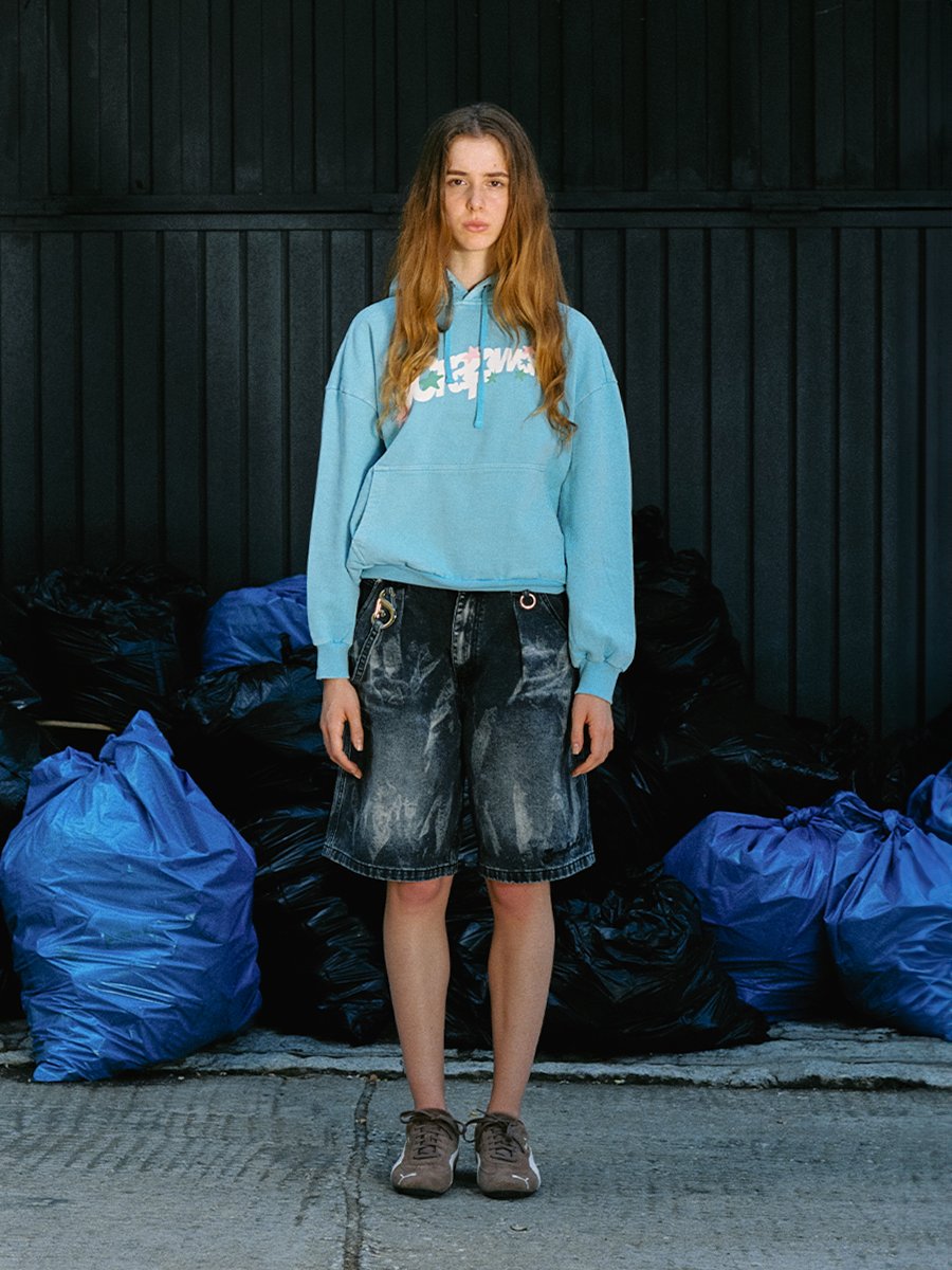 MAGIC SUNFADED HOODIE BABY BLUE
